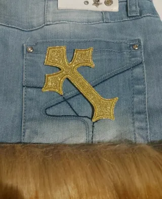 Minigonna customizzata pelliccia sintetica