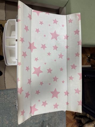 Cambiador y bañera bebé rosa