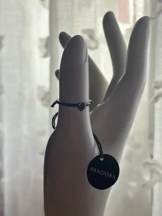 Anillo Pandora Corazón Negro