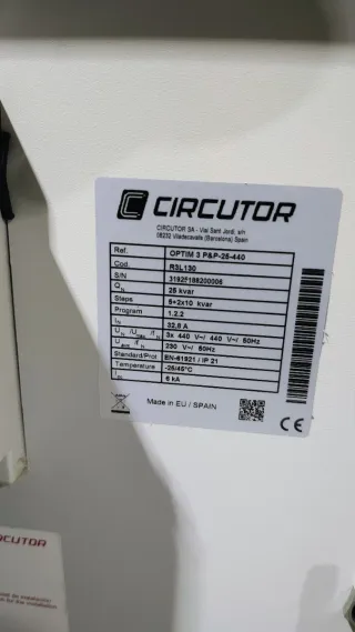 Batería Condensadores Circutor Optim P&P