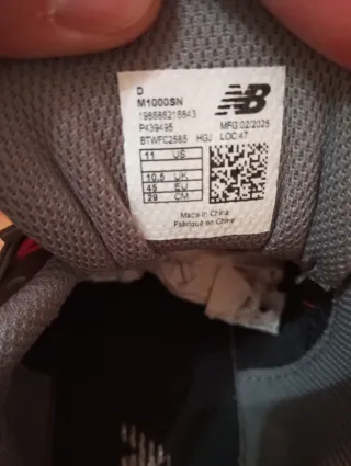 Zapatillas New Balance 1000 Gris/Rojo