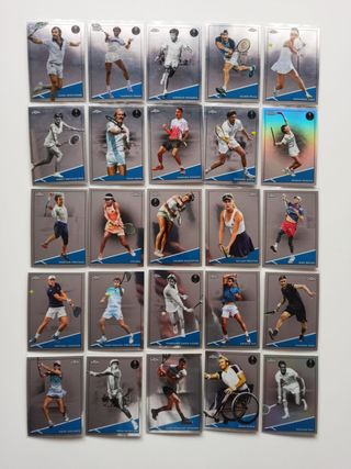 Lote 60+ Cartas Topps Chrome Tennis 2021
