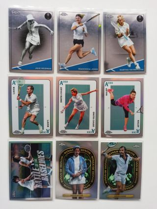 Lote 60+ Cartas Topps Chrome Tennis 2021