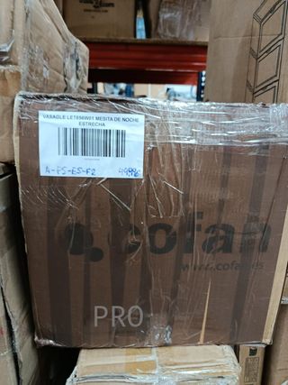 VASAGLE Mesita de Noche Estrecha