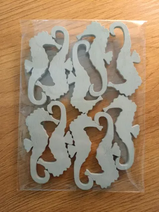 Caballitos de mar madera