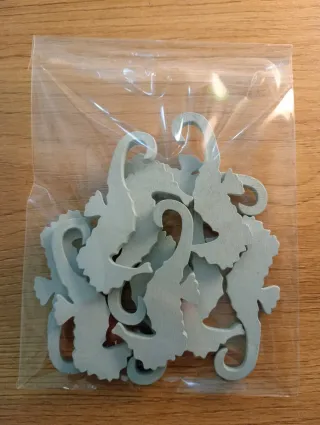 Caballitos de mar madera