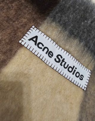 Bufanda Acne Studios cuadros mohair