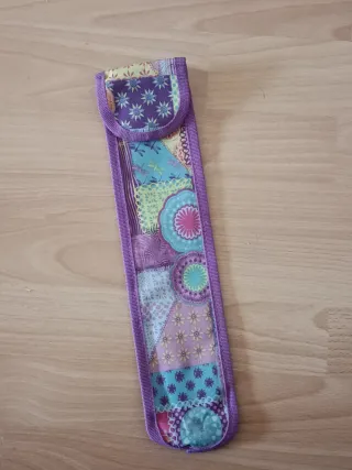 Mochila escolar Gabol patchwork + Funda Flauta