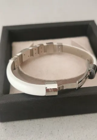 Pulsera Lotus Plata y Blanco