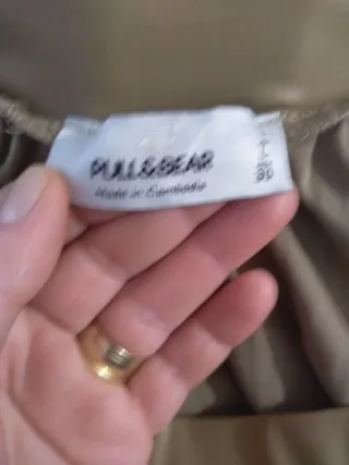 Falda larga plisada Pull&Bear