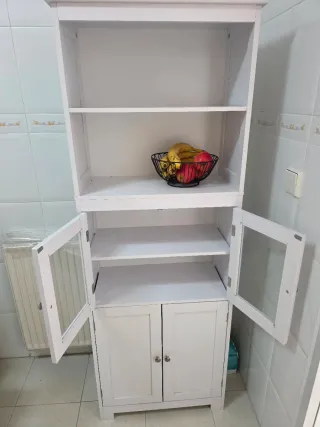 Alacena HOMCOM Blanca con Puertas