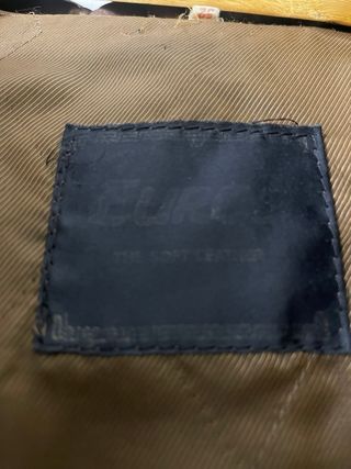 Abrigo de piel vintage marrón