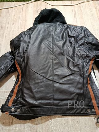Chaqueta de cuero mujer para moto
