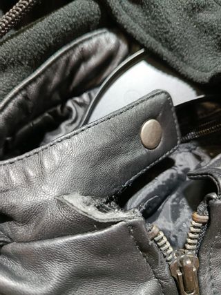 Chaqueta de cuero mujer para moto