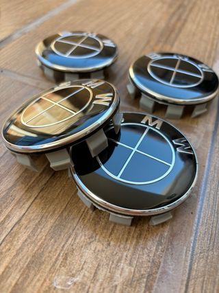 PACK 7 EMBLEMAS BMW NEGROS - nuevos