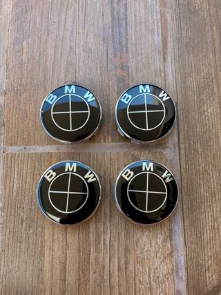 PACK 7 EMBLEMAS BMW NEGROS - nuevos