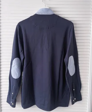 Polo Studio Classics azul marino con coderas