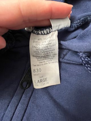 Felpa Carhartt Blu con Zip