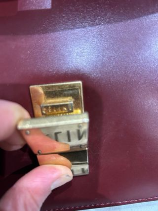 Borsa Celine Pelle Bordeaux Dettagli Oro