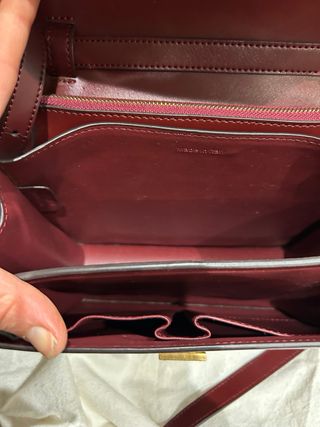 Borsa Celine Pelle Bordeaux Dettagli Oro