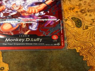 Carta Monkey D. Luffy ST21-001 arte alternativo