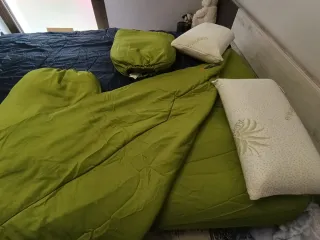 Sábanas para camping+almohadas