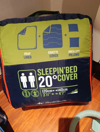 Sábanas para camping+almohadas