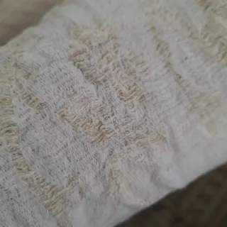 Asciugamani in tela grezza con frange