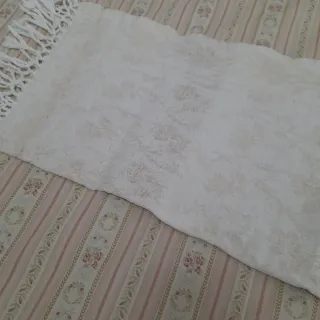 Asciugamani in tela grezza con frange