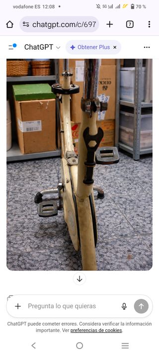 Bicicleta Estática BH Home Bike Antigua