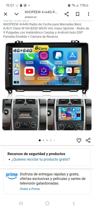 Mercedes-Benz Clase B-A año 2008 al 2012 n