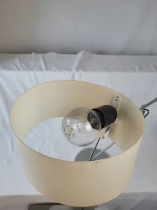 Lámpara Metalarte Metal/Papel Beige/Plata