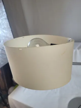 Lámpara Metalarte Metal/Papel Beige/Plata