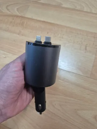 Cargador Coche 4 en 1 Retráctil