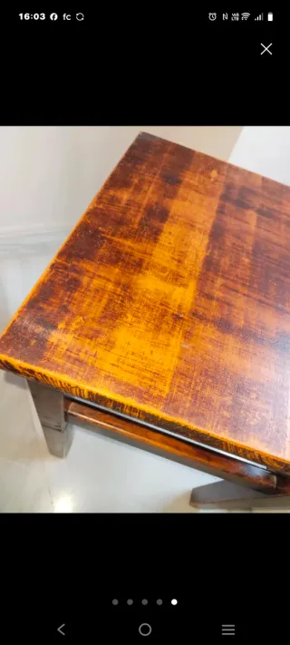 Taburete madera maciza