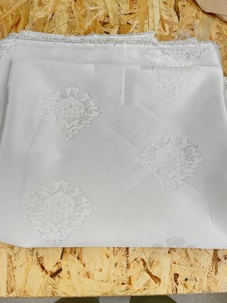 Scampolo tessuto Damascato 1,50X3,00 Bianco Lurex