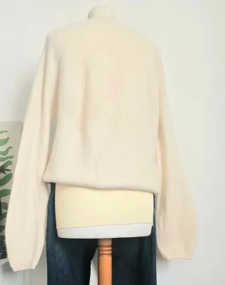 Maglione Uniqlo Lana Panna Taglia M