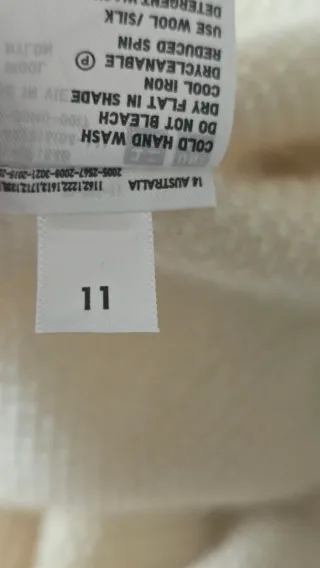 Maglione Uniqlo Lana Panna Taglia M