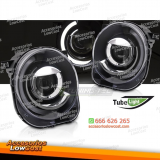 FAROS DELANTEROS PARA JEEP RENEGADE 14- LUZ TUBO