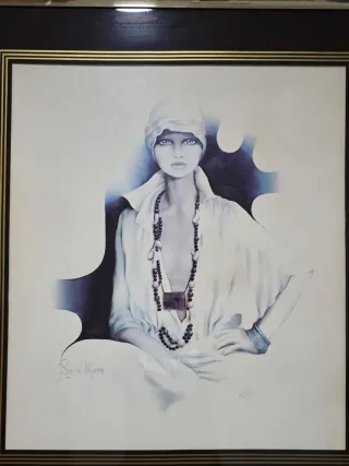 Cuadro Decorativo Sara Moon Dorado