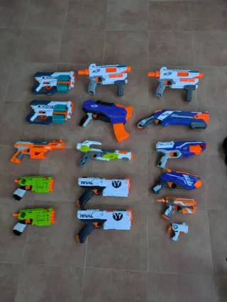 Lote pistolas Nerf y XShot – funcionan perfecto