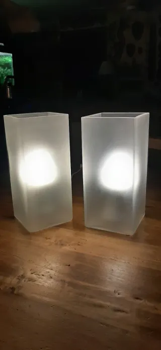 Lampade da tavolo Ikea Grono vintage vetro