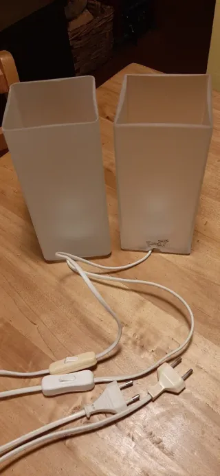 Lampade da tavolo Ikea Grono vintage vetro