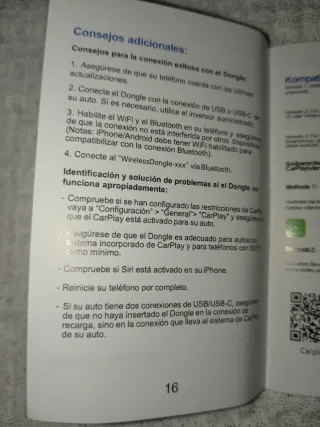 Adaptador Coche Inalámbrico iOS Android