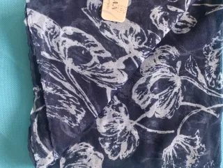 Foulard Xuan Madrid donna blu e bianco