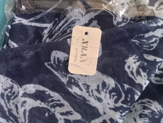 Foulard Xuan Madrid donna blu e bianco