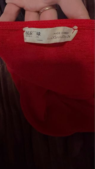 Top halter rojo Pull&Bear