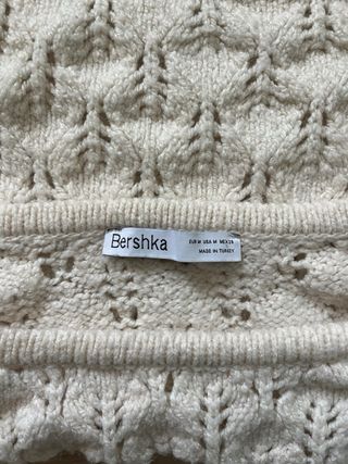 Jersey beige clarito Bershka mujer talla M