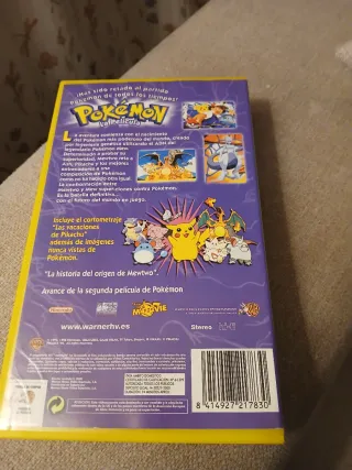 VHS Pokémon La Película + Cromo Mewtwo