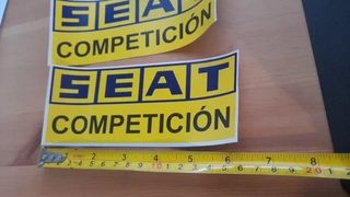 3 Pegatinas SEAT Competición